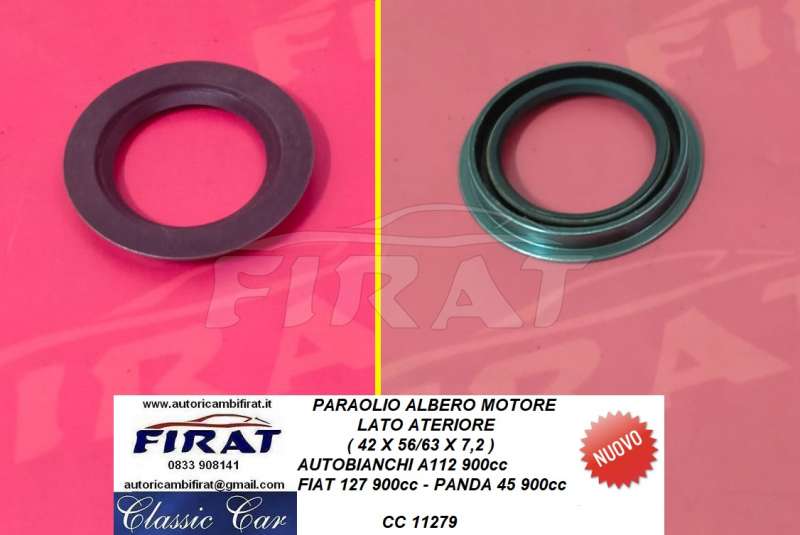 PARAOLIO ALBERO MOTORE FIAT 127 - PANDA 45 - A112 ANT. (11279)